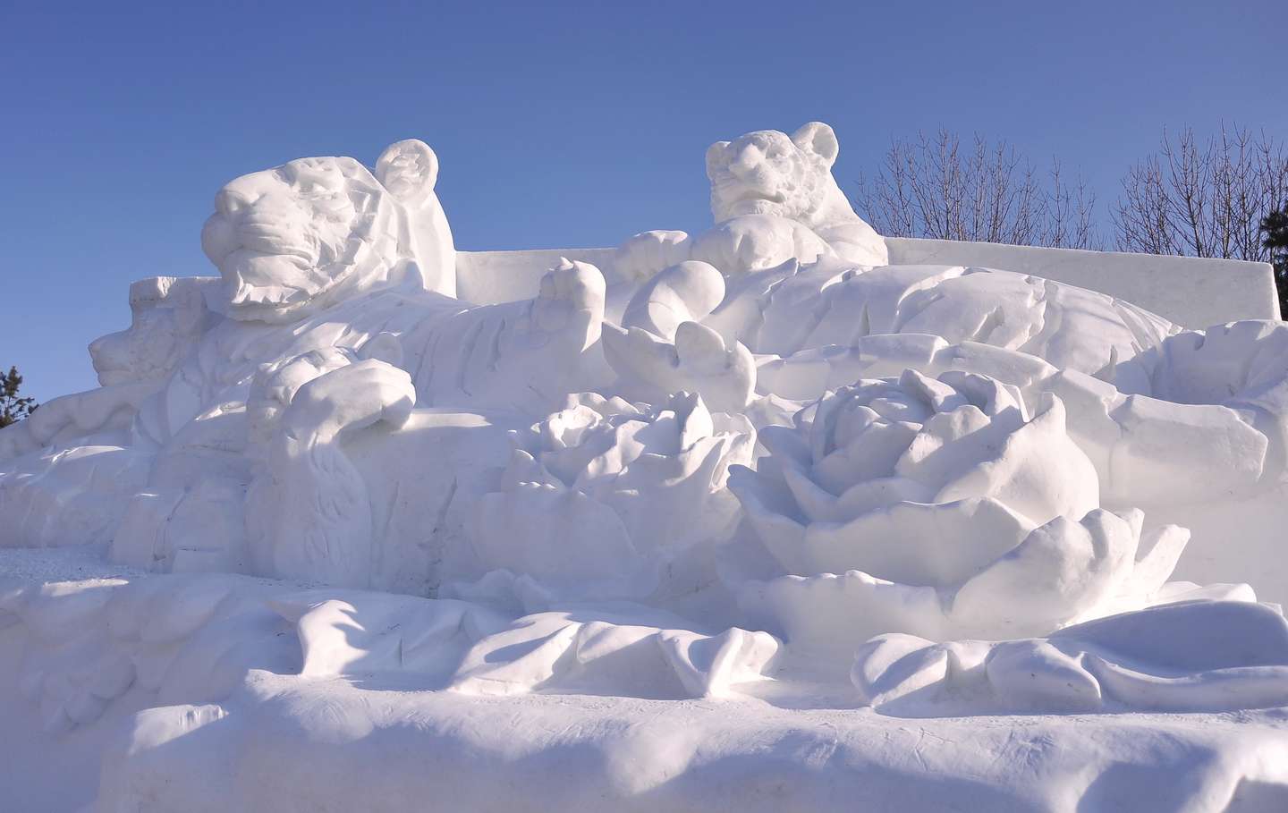 34.ª edição do Festival Internacional de Esculturas de Neve, em Harbin