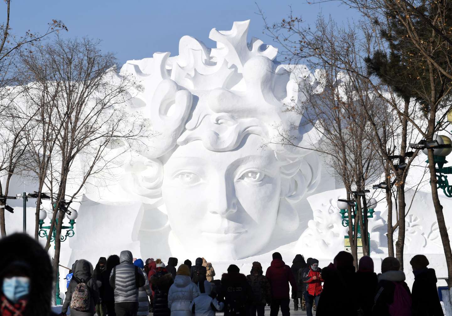 34.ª edição do Festival Internacional de Esculturas de Neve, em Harbin
