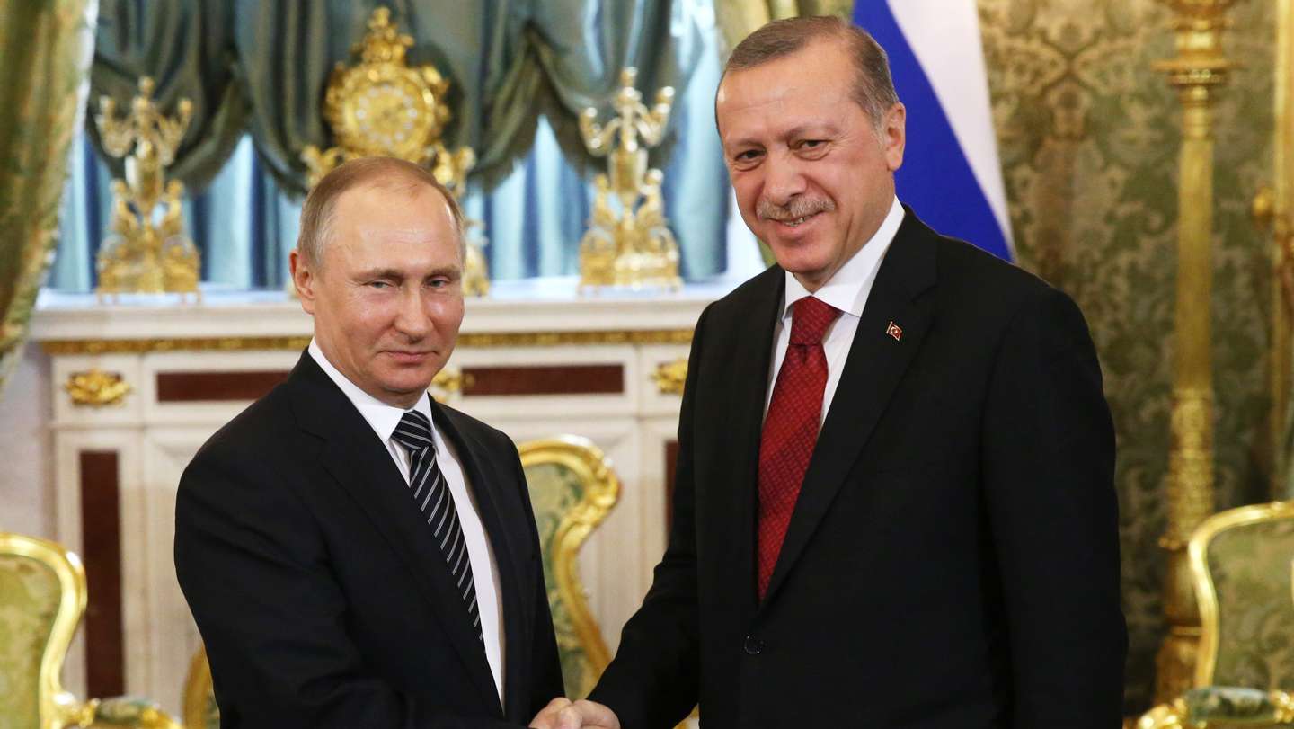 Russian President Vladimir Putin Receives Turkish President Erdogan