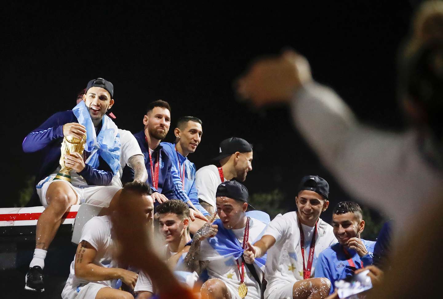 FIFA World Cup Qatar 2022 Winners Arrive to Buenos Aires