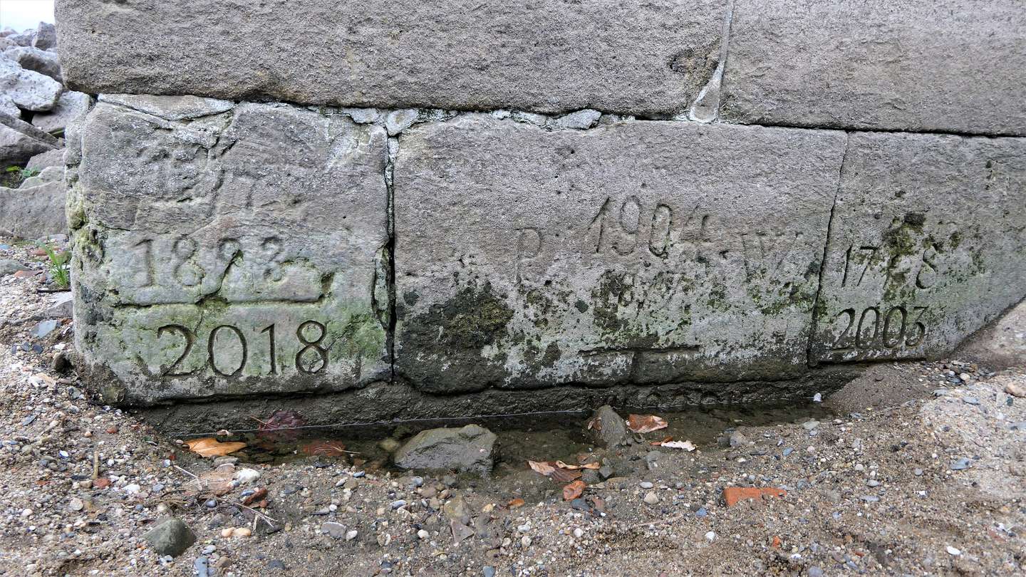 Pedras da Fome no rio Elba