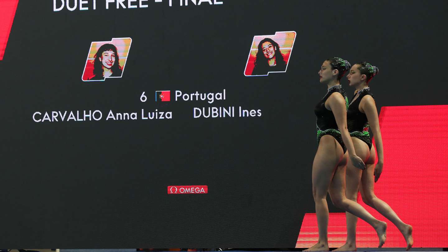 Anna Carvalho Inês Dubini natação artística