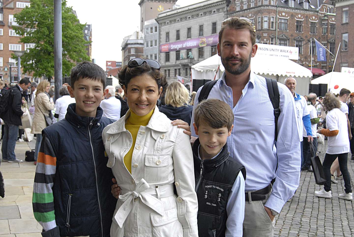 Countess Alexandra of Frederiskborg,prince Nikolai prince felix and Martin Jorgensen parkinson unity