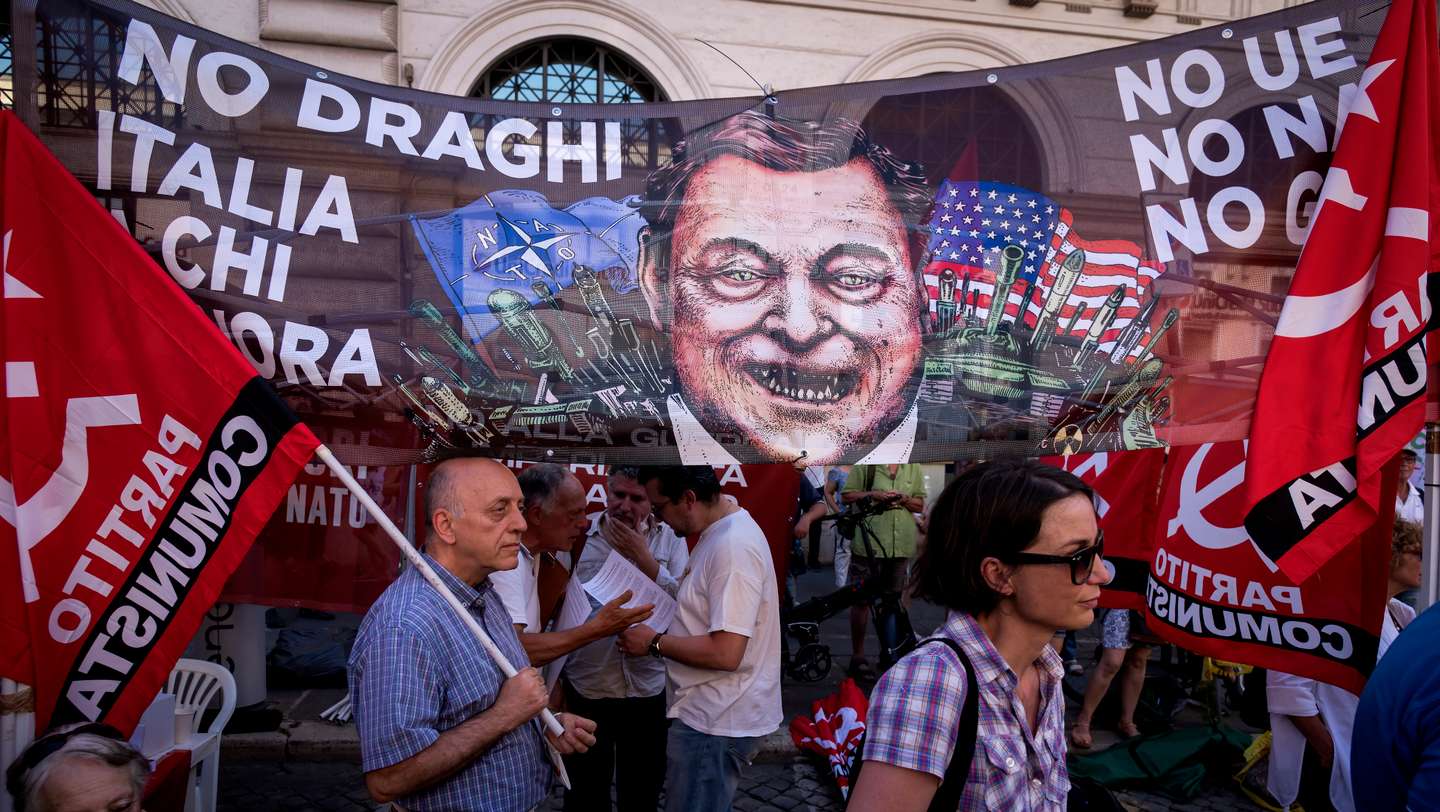 Protest Against Italian Government