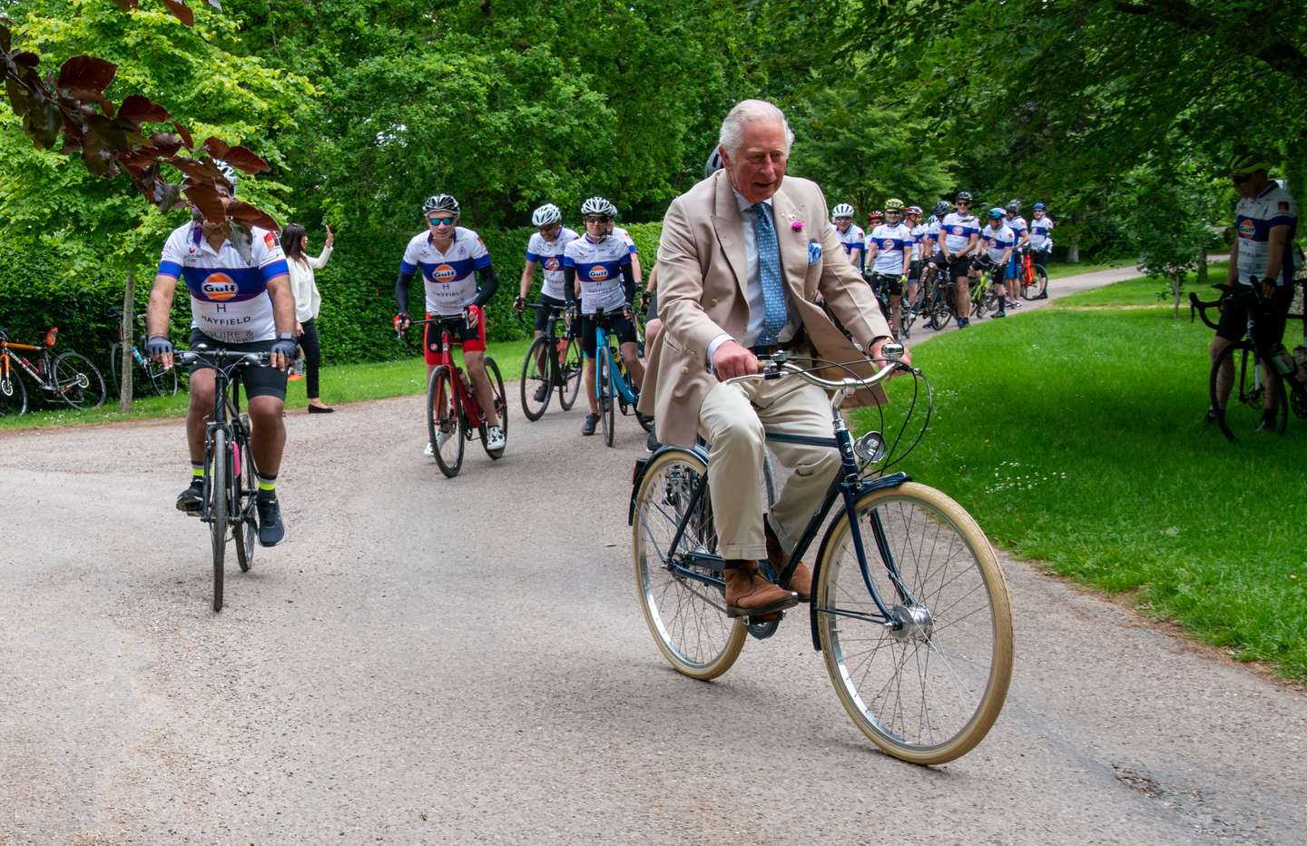 The Prince Of Wales Supports BAT's "Palaces On Wheels" Sponsored Bike Ride