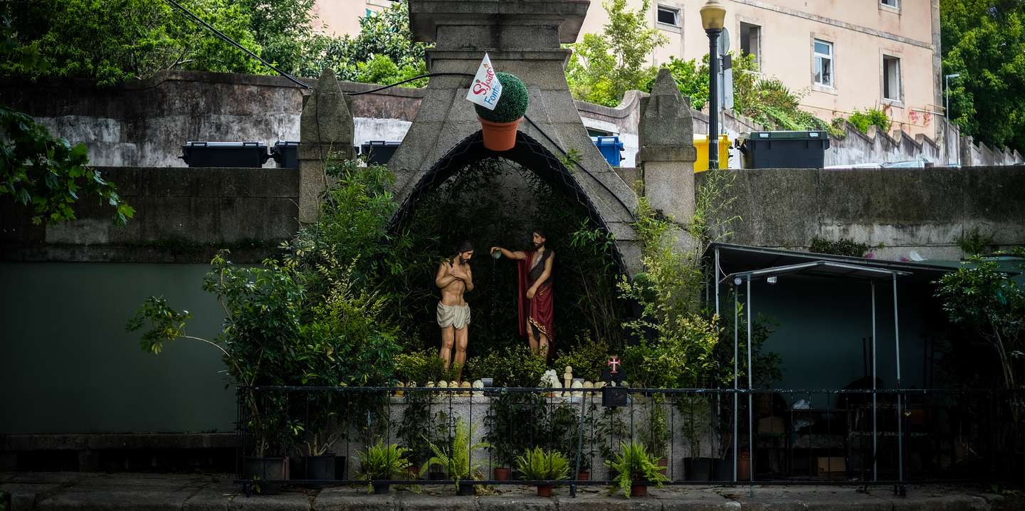 A cascata de S. João nas Fontaínhas é uma das tradições da festa que se mantém, mesmo em tempos de pandemia
