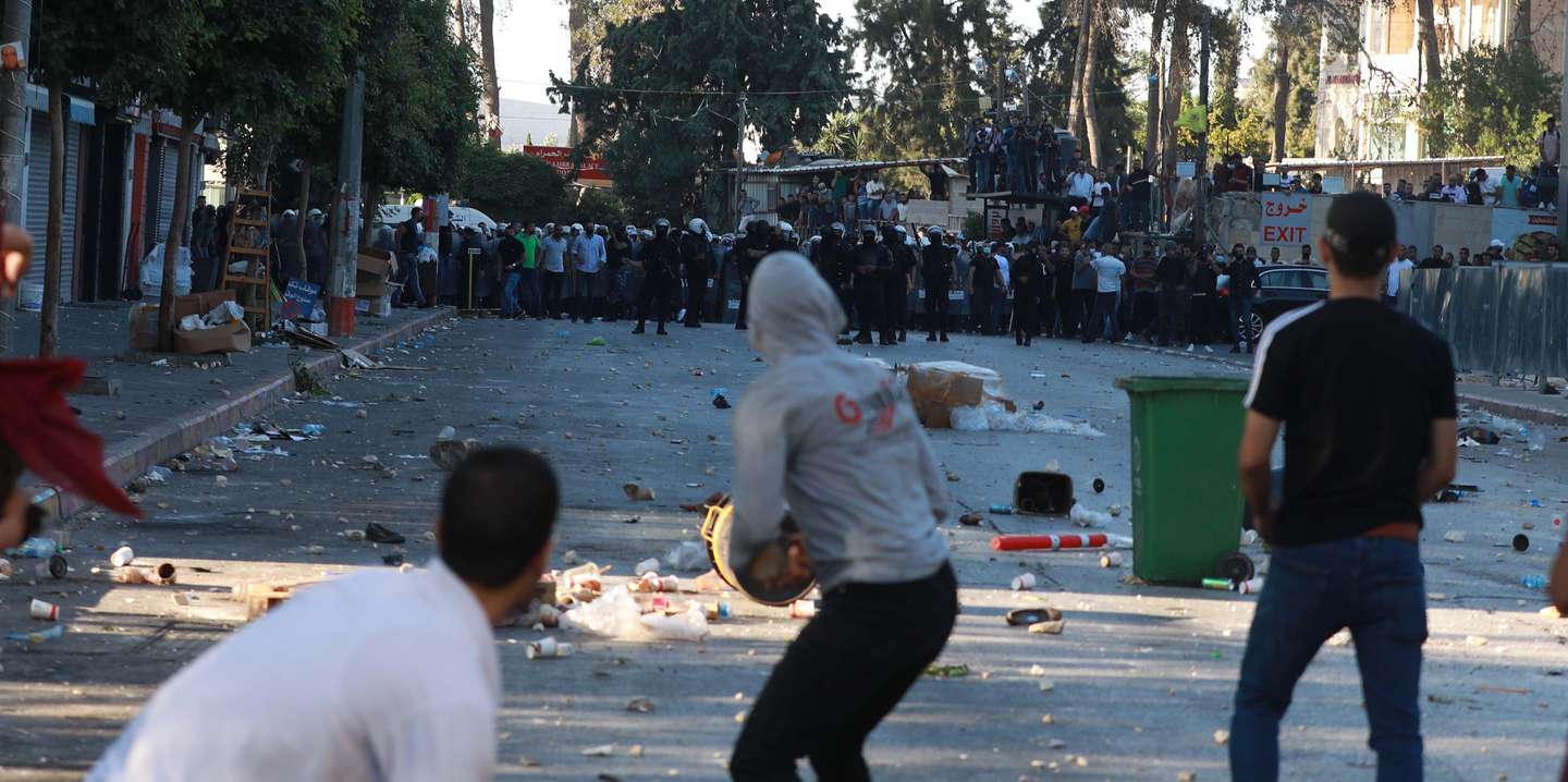 Protest by Palestinians for opposition activist's death in custody by Palestinians in Ramallah