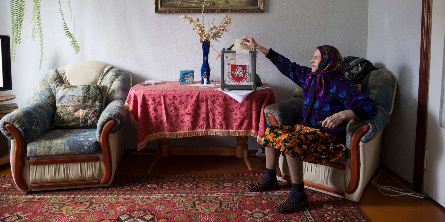 Referendum Staff Collect Votes From The Elderly And Infirm