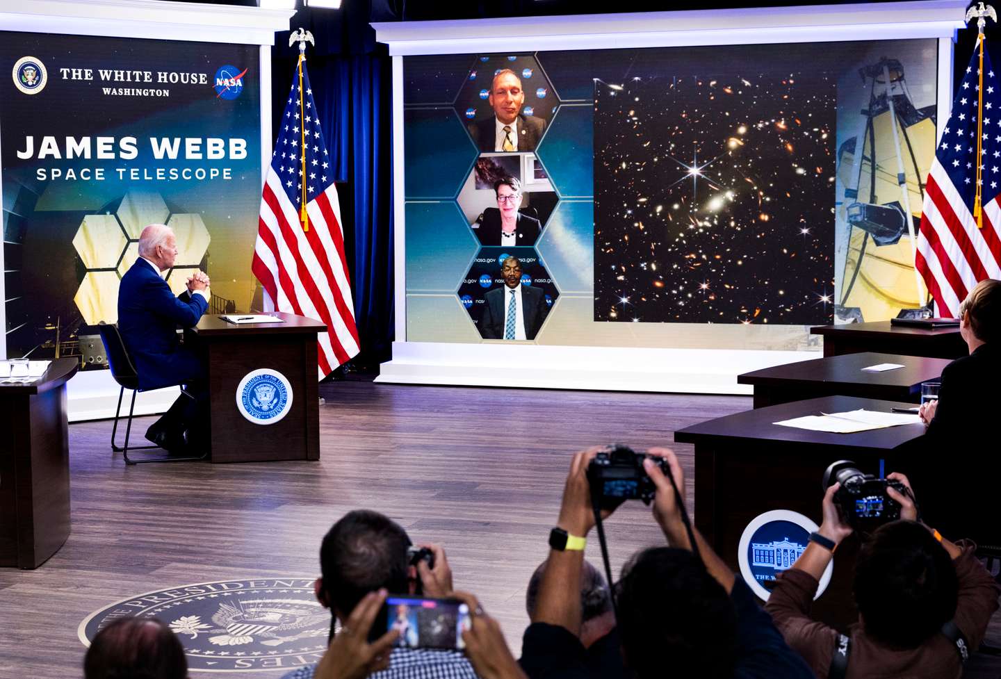 WASHINGTON - JULY 11:  President Joe Biden meets with leaders f