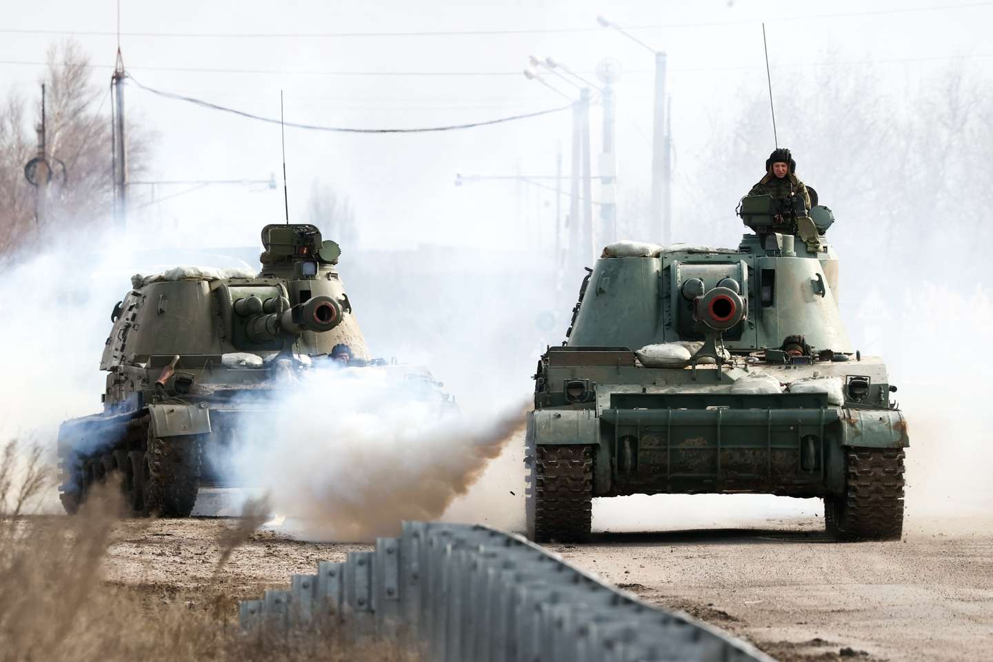 Military hardware moved across Crimea, Russia