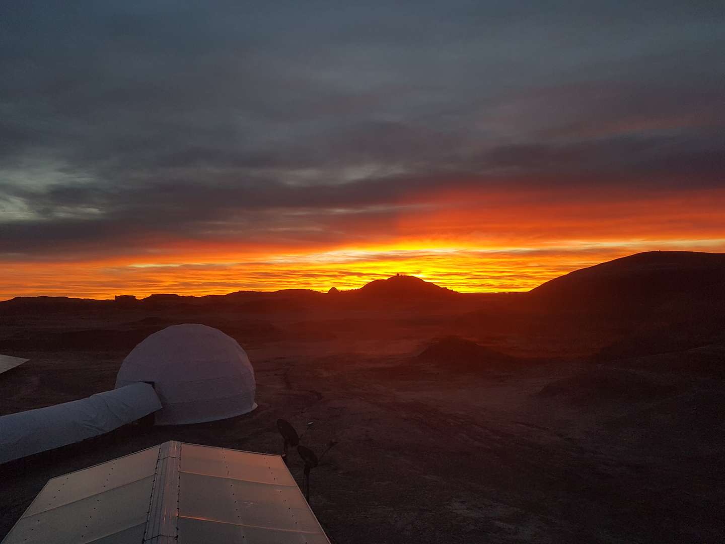 Pôr do sol em "Marte" no Utah