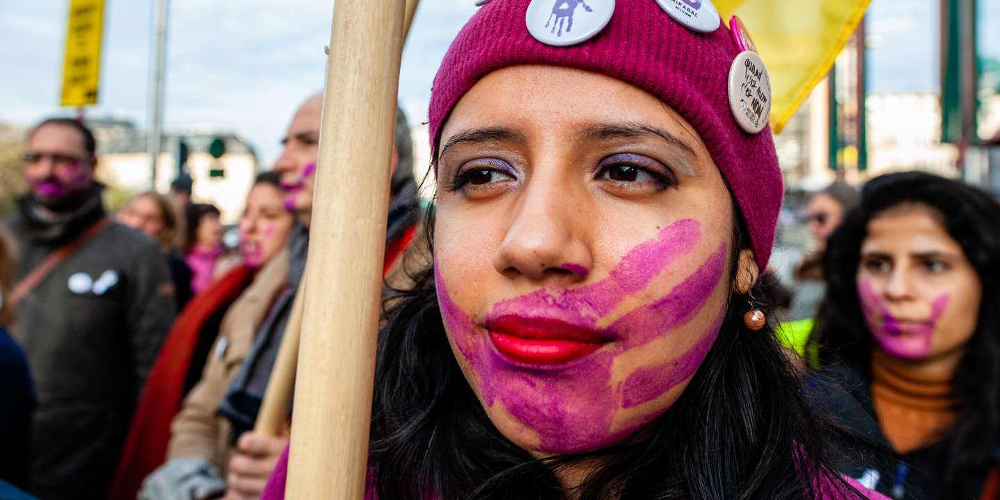 'Stop Violence Against Women' Demonstration In Brussels