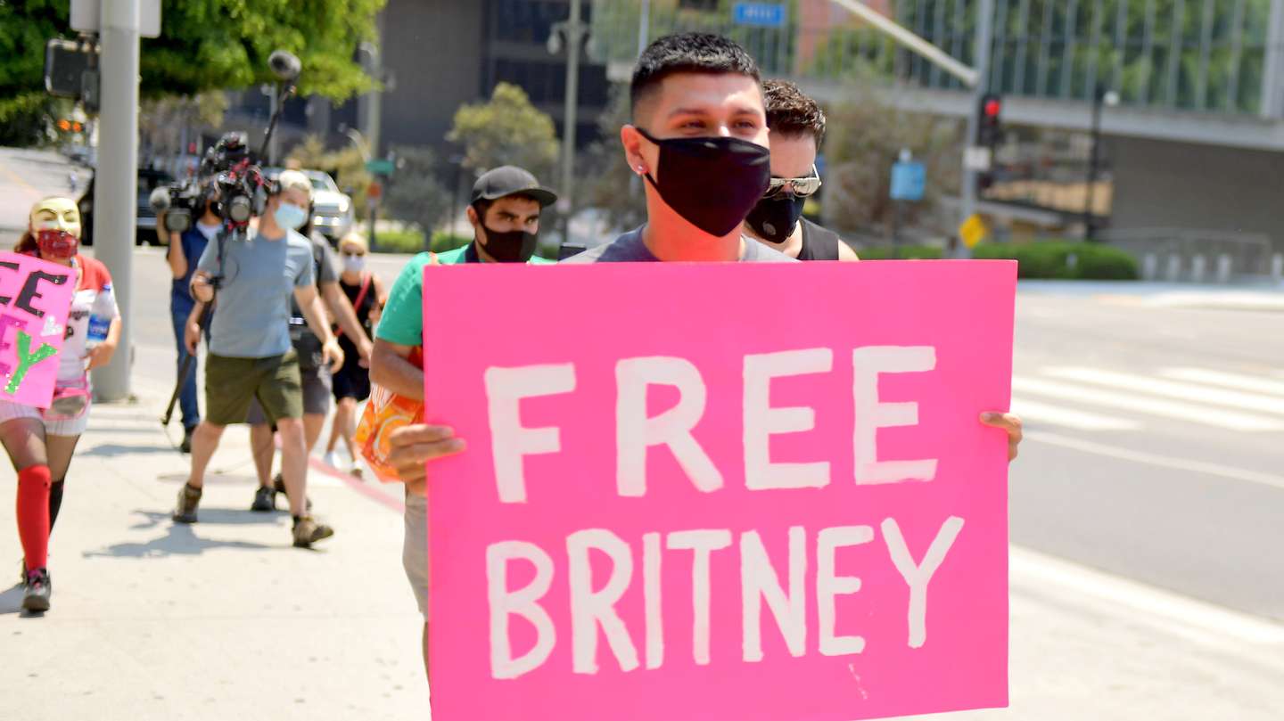 #FreeBritney Protest Outside Courthouse In Los Angeles During Conservatorship Hearing