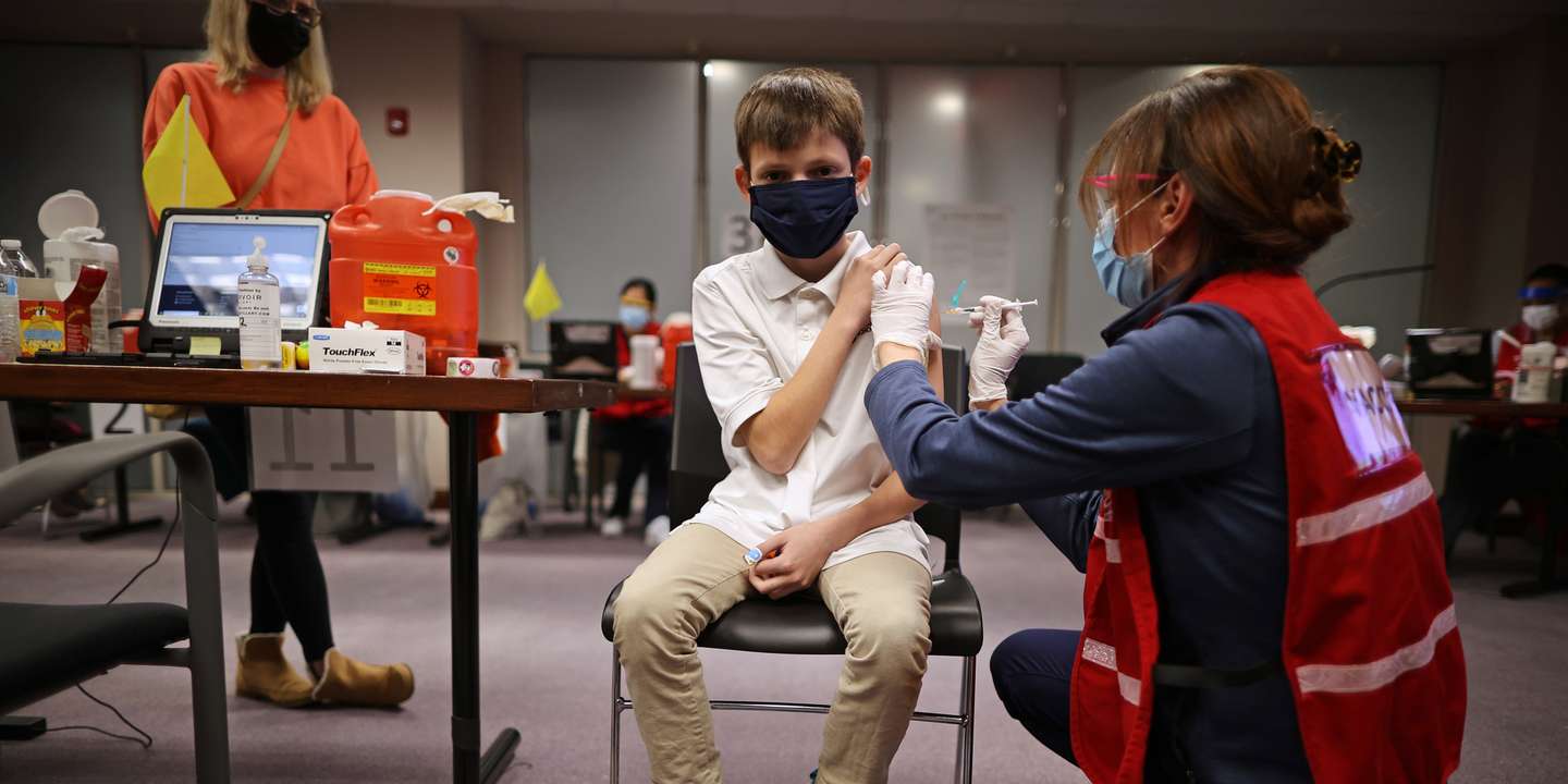 Children Receive Covid Vaccine In Fairfax County, Virginia