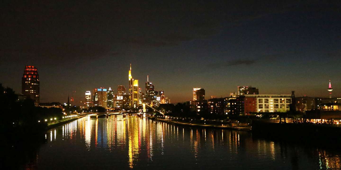 Construction of the new European Central Bank building in Frankfurt am Main