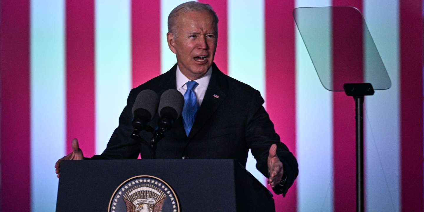 US President Biden Delivers Speech On Russia's Invasion Of Ukraine