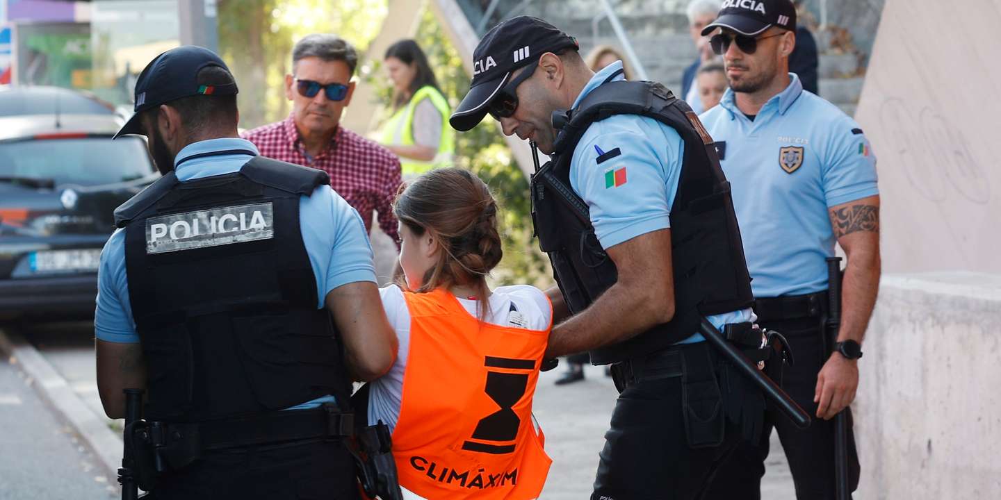 Ativistas que invadiram aeroporto municipal em Tires presentes ao Tribunal de Cascais