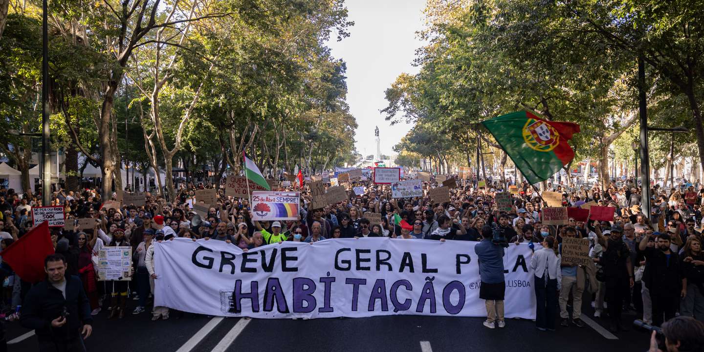 Manifestação contra a crise da habitação em Lisboa contou com milhares de pessoas