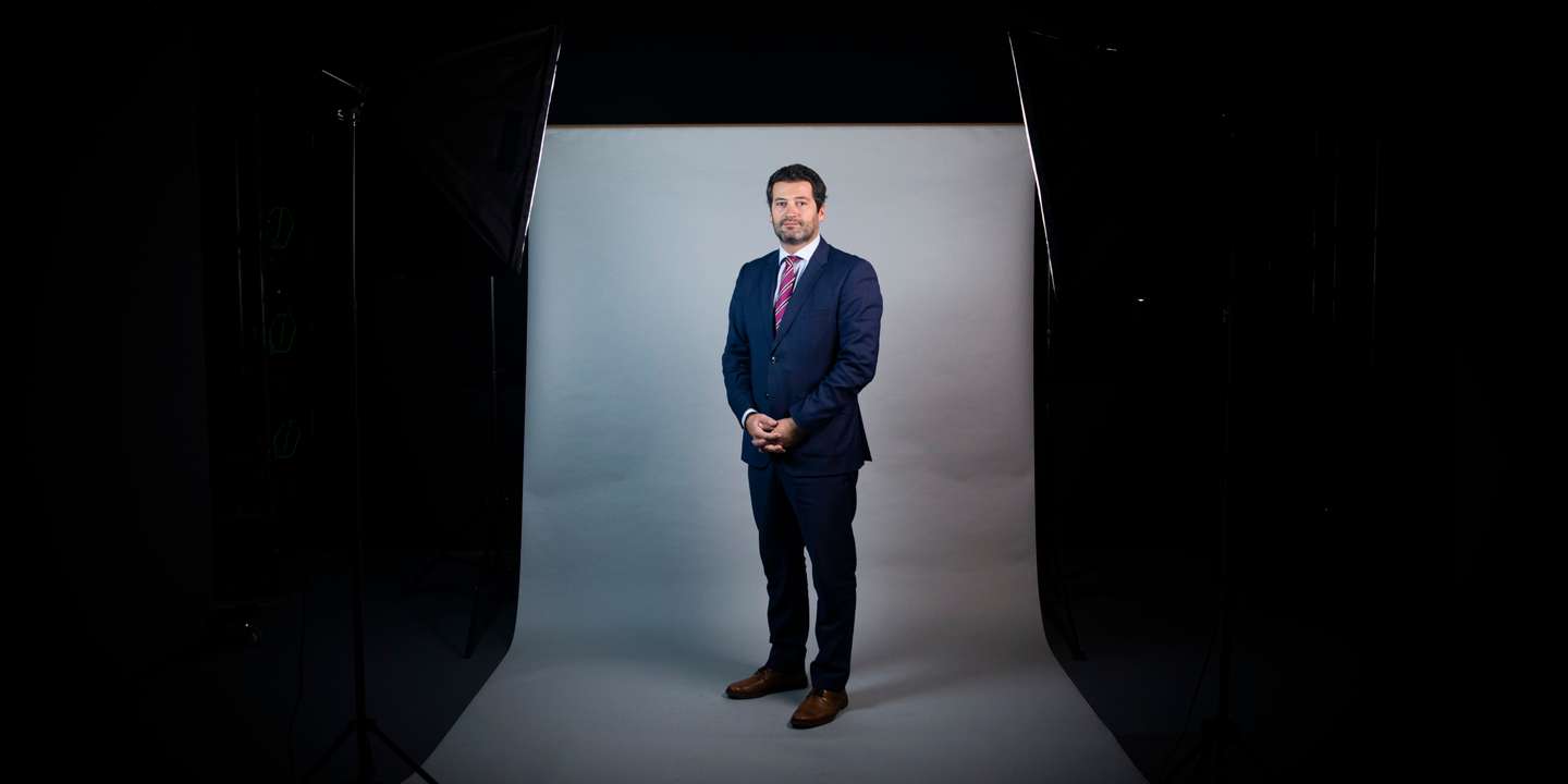 Entrevista a André Ventura, líder do Chega, à Rádio Observador. Lisboa, 7 de janeiro de 2022. JOÃO PORFÍRIO/OBSERVADOR