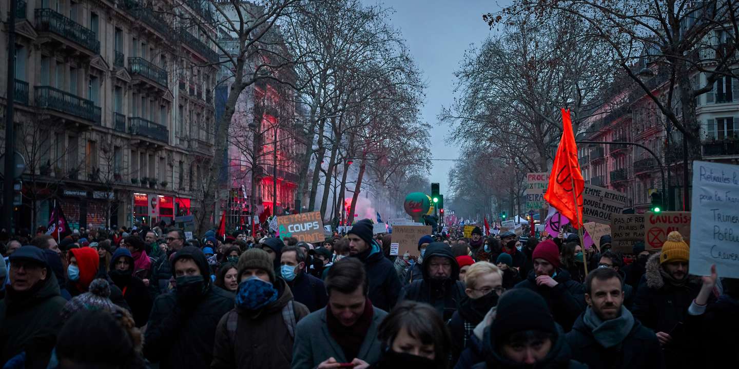 Mass Social Action In Paris Amid Nationwide Strike Over France's Pension Reform
