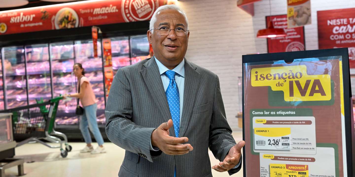 António Costa a promover a entrada em vigor do IVA zero na alimentação em abril de 2023