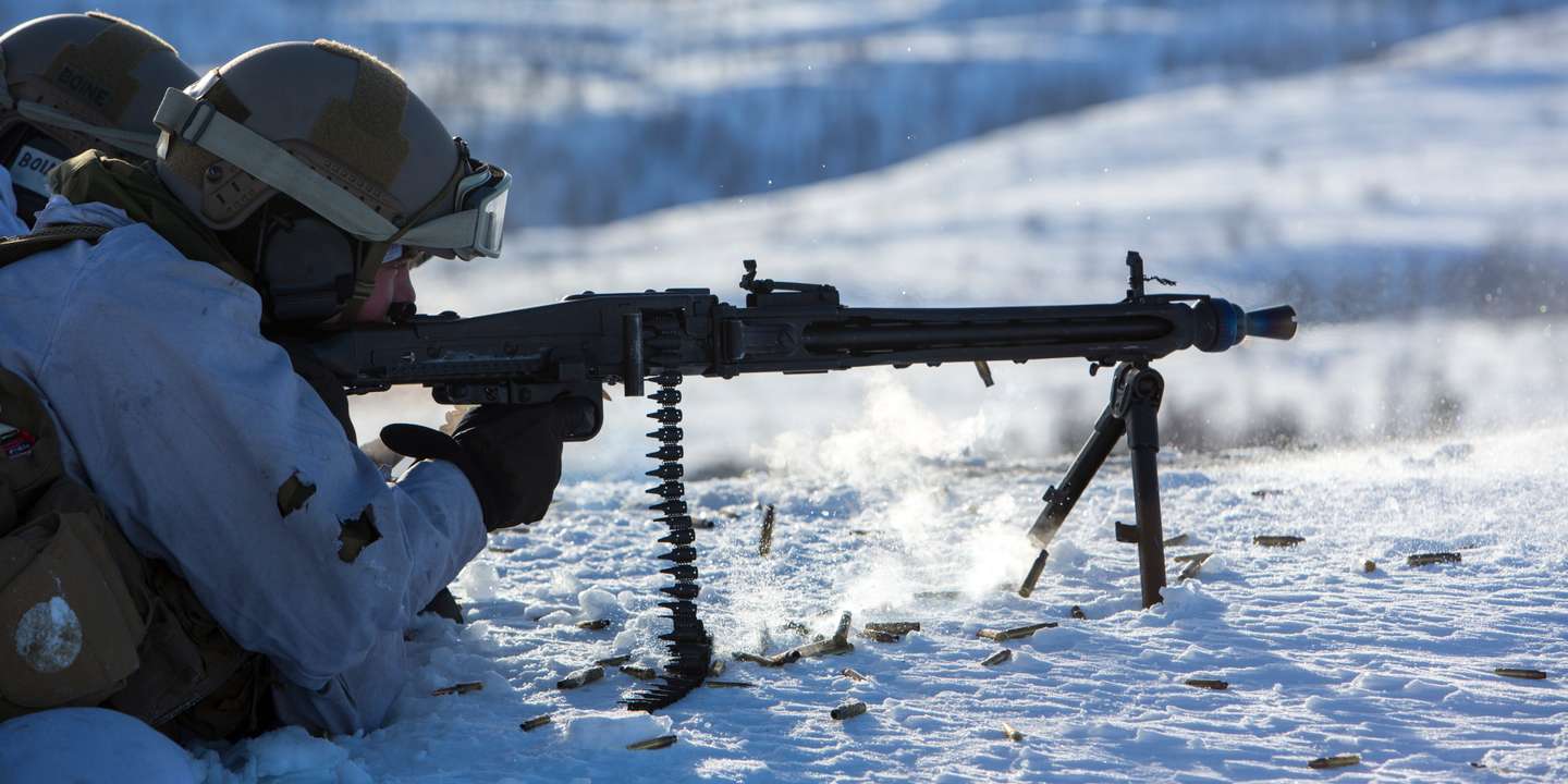 Norwegian Army Soldiers North Of The Arctic Circle