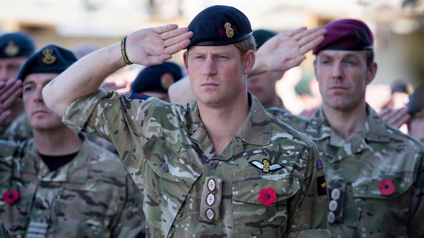 British Troops In Kandahar Participate In A Remembrance Sunday Service