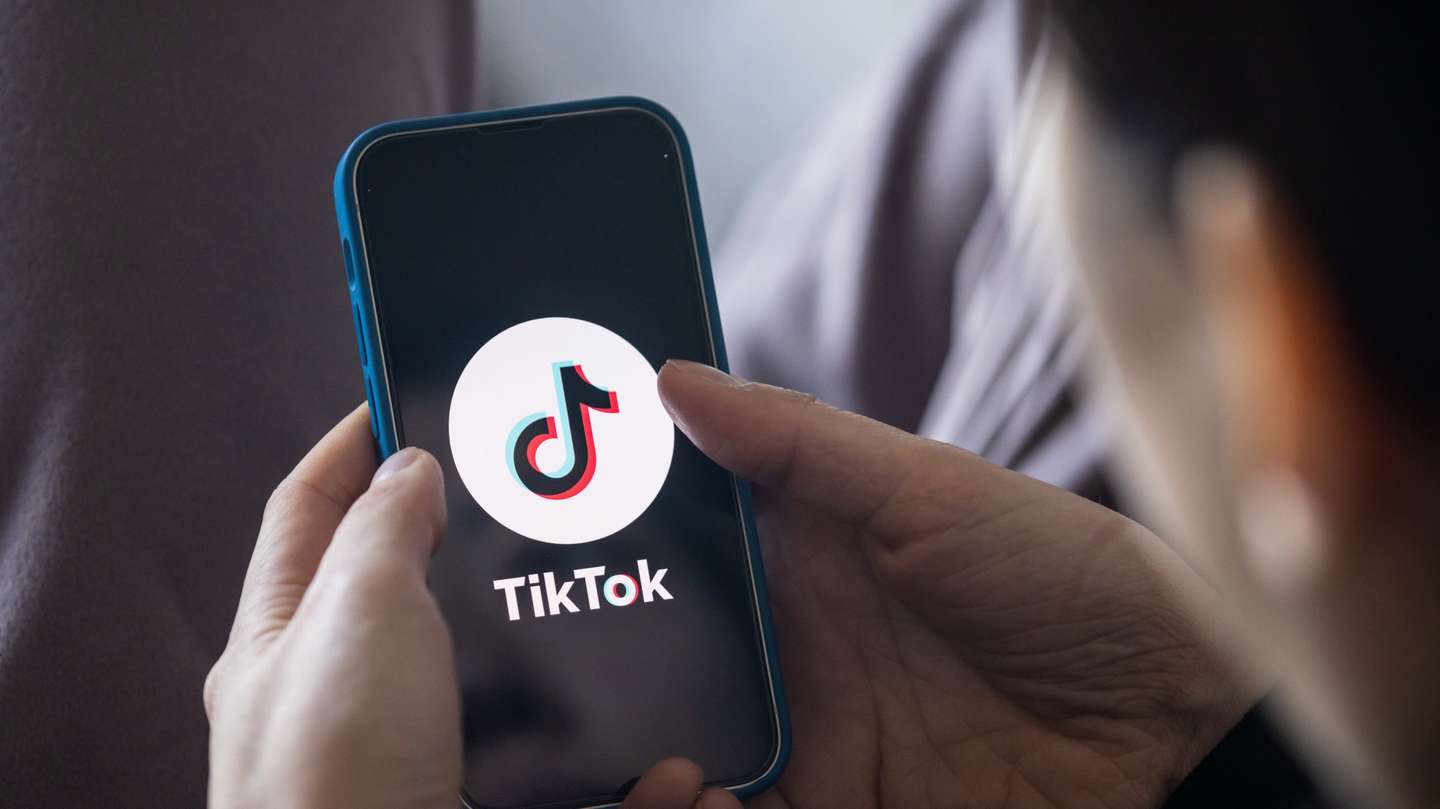 In this photo illustration, a TikTok App Logo is displayed