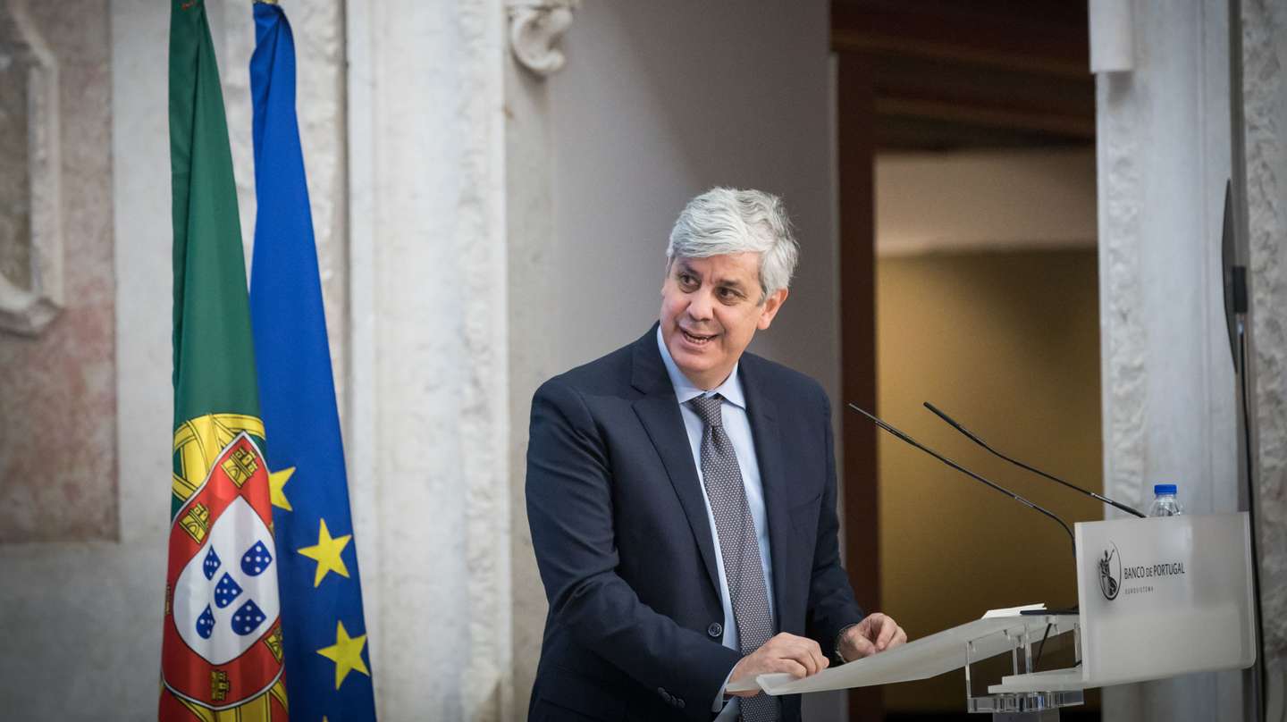 Sessão solene comemorativa do 175.º aniversário do Banco de Portugal. Com a presença do Governador do Banco de Portugal, Mário Centeno; Presidente do Banco Central Europeu, Christine Lagarde; Primeiro-ministro, António Costa. Cerimónia realizou-se no Museu do Dinheiro. Lisboa, 3 de novembro de 2021. JOÃO PORFÍRIO/OBSERVADOR