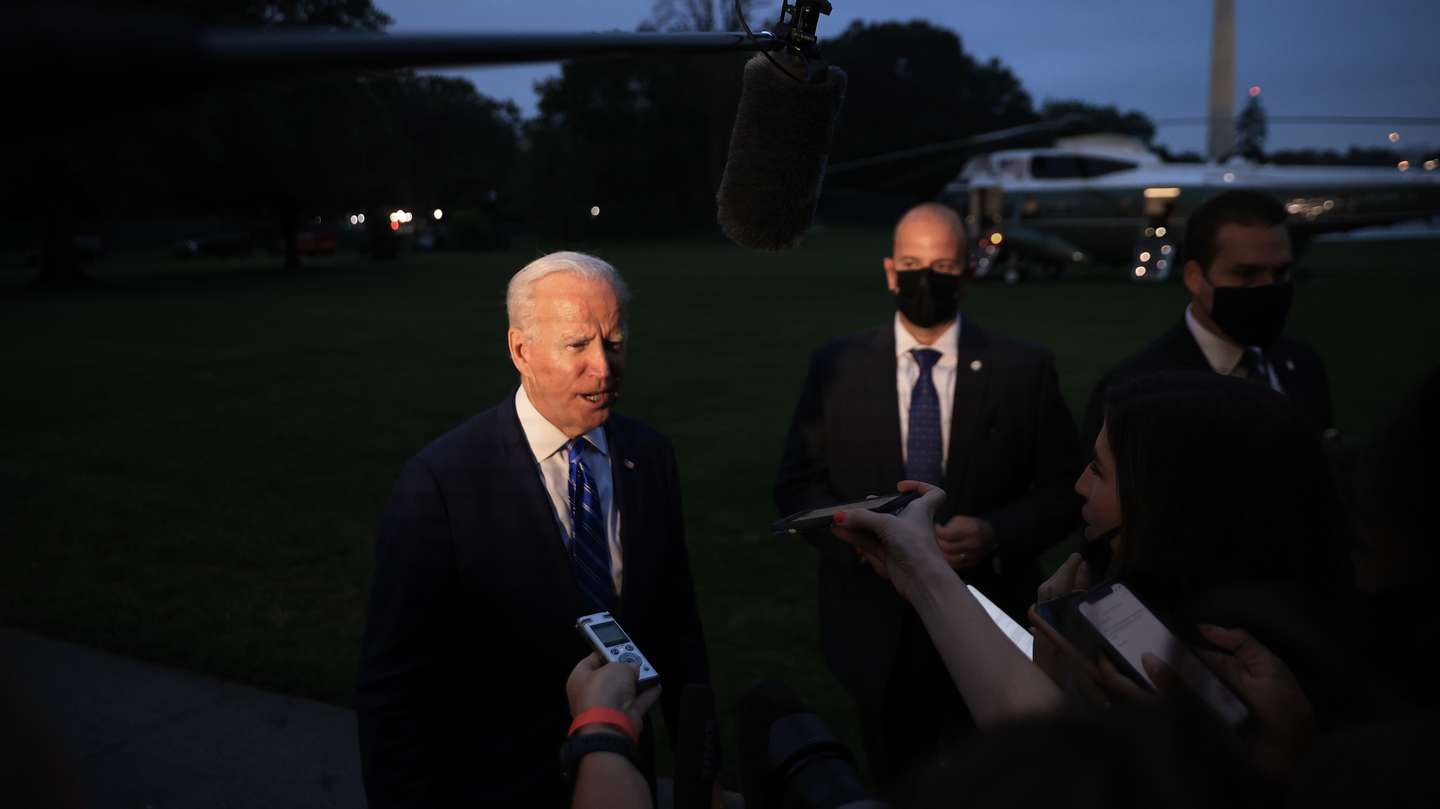 President Biden Returns To The White House From Trip To Michigan