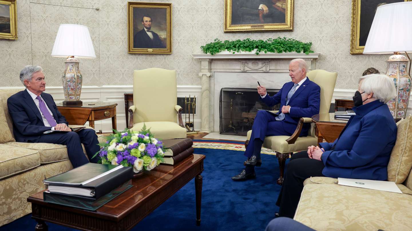 President Biden Meets With Federal Reserve Chair Jerome Powell At White House