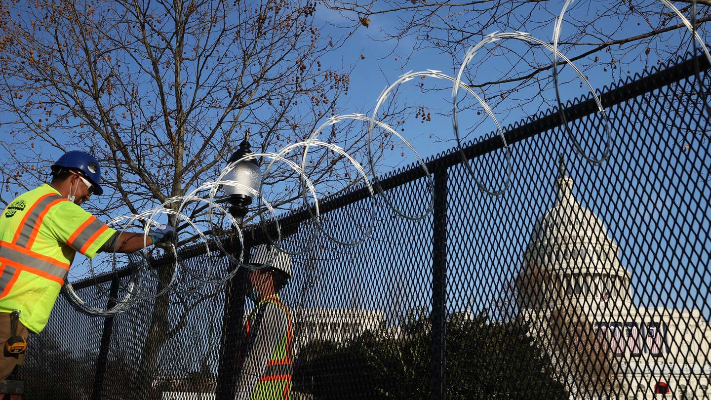 Washington, DC Prepares For Potential Unrest Ahead Of Presidential Inauguration