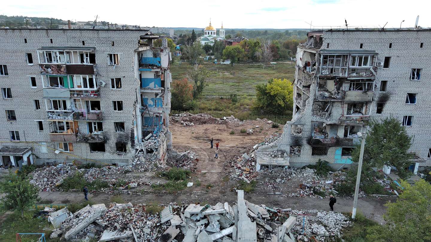(EDITORS NOTE: Image has been created using a drone.) In an