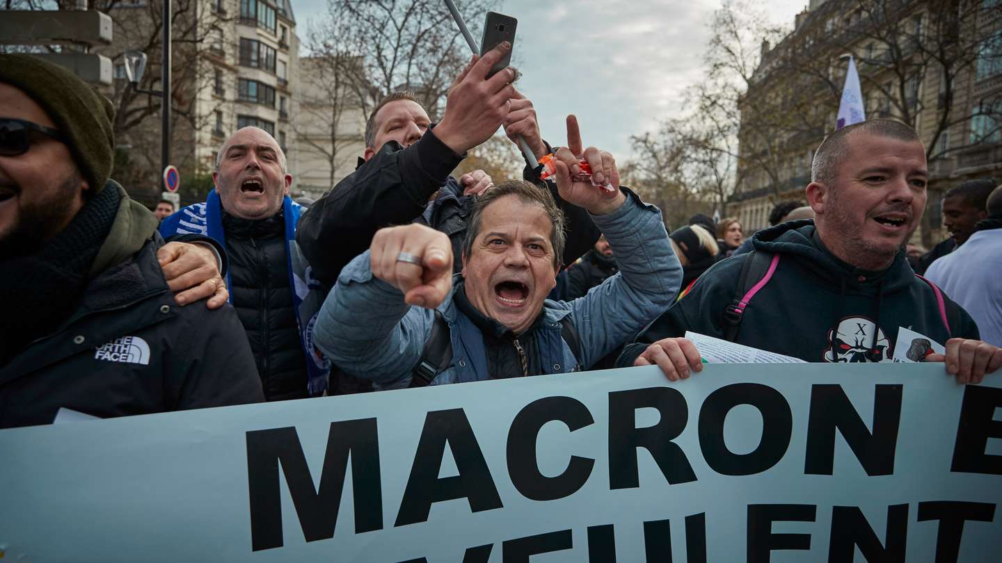 French Unions Take To The Streets Again In National Strike Effort
