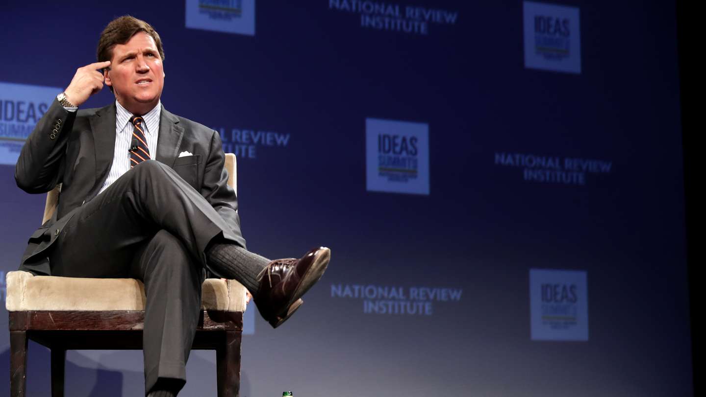 Fox News Host Tucker Carlson Appears At National Review Ideas Summit