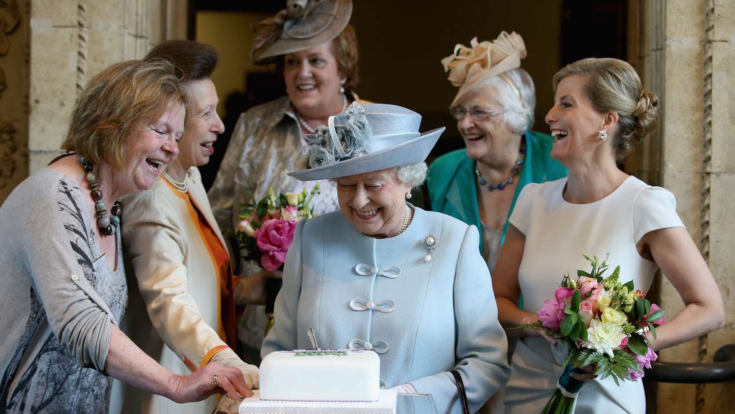 Queen Elizabeth II Attends Centenary Annual Meeting Of The National Federation Of Women's Institute