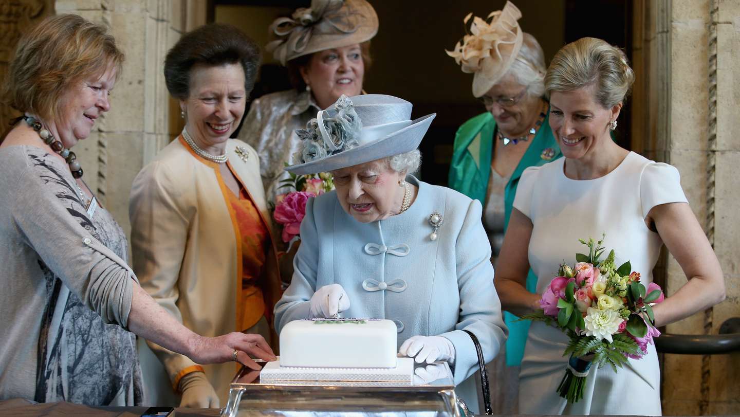 Queen Elizabeth II Attends Centenary Annual Meeting Of The National Federation Of Women's Institute