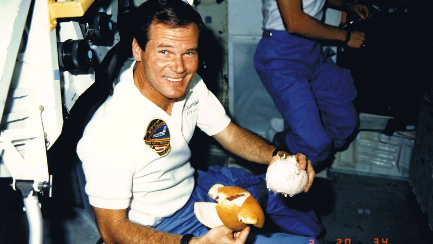 Astronaut Bill Nelson During NASA&#039;s STS 61-C Mission