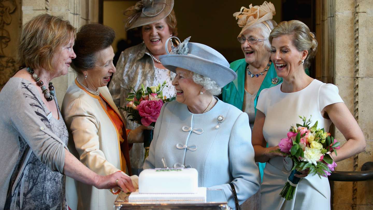 Queen Elizabeth II Attends Centenary Annual Meeting Of The National Federation Of Women's Institute