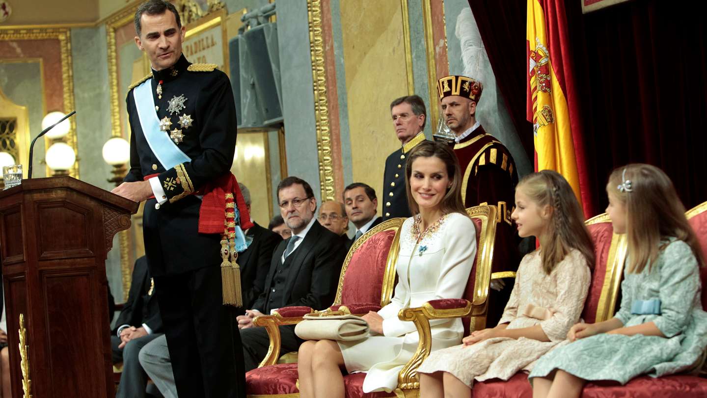 Spain - King Felipe VI at the Spanish Parliament during his Proclamation