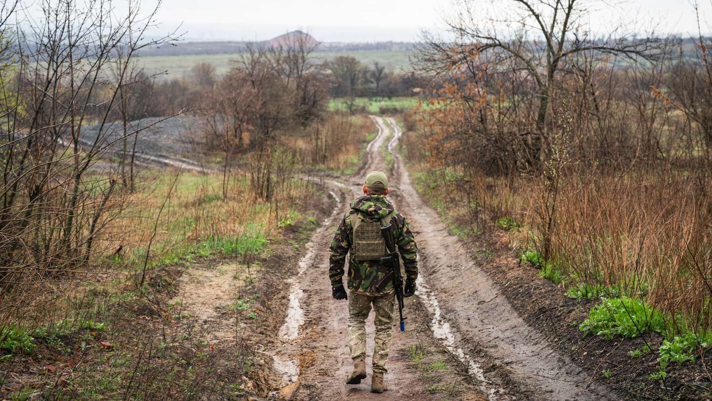 Ukrainian frontline in Donbas