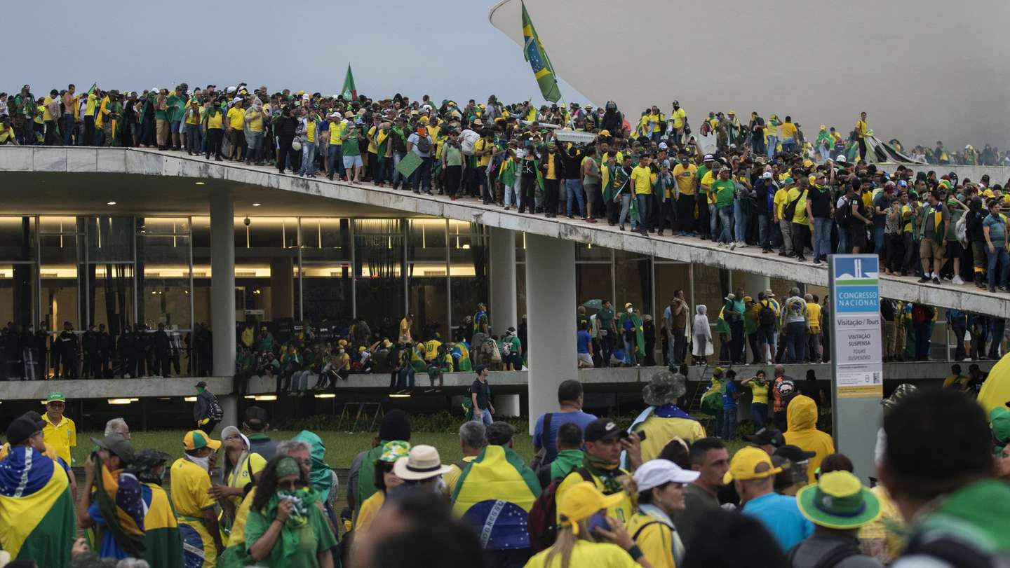 Supporters of former Brazilian President Jair Bolsonaro storm governmental buildings