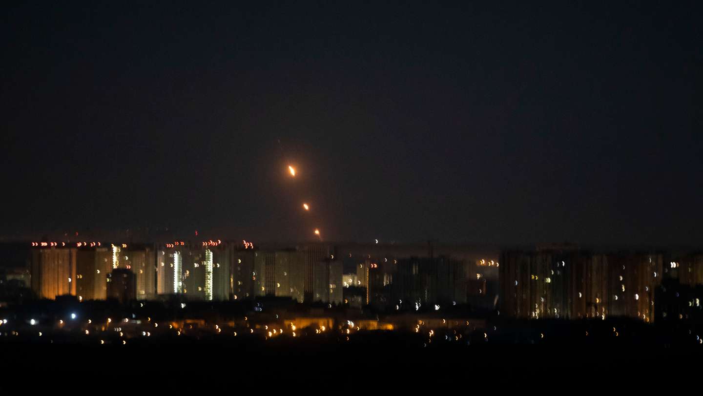 Defesa anti-aérea na cidade de Kiev. A Rússia, a mando do seu presidente, Vladimir Putin, invadiu a Ucrânia no passado dia 24 de fevereiro de 2022. Kiev, Ucrânia, 18 de março de 2022. JOÃO PORFÍRIO/OBSERVADOR