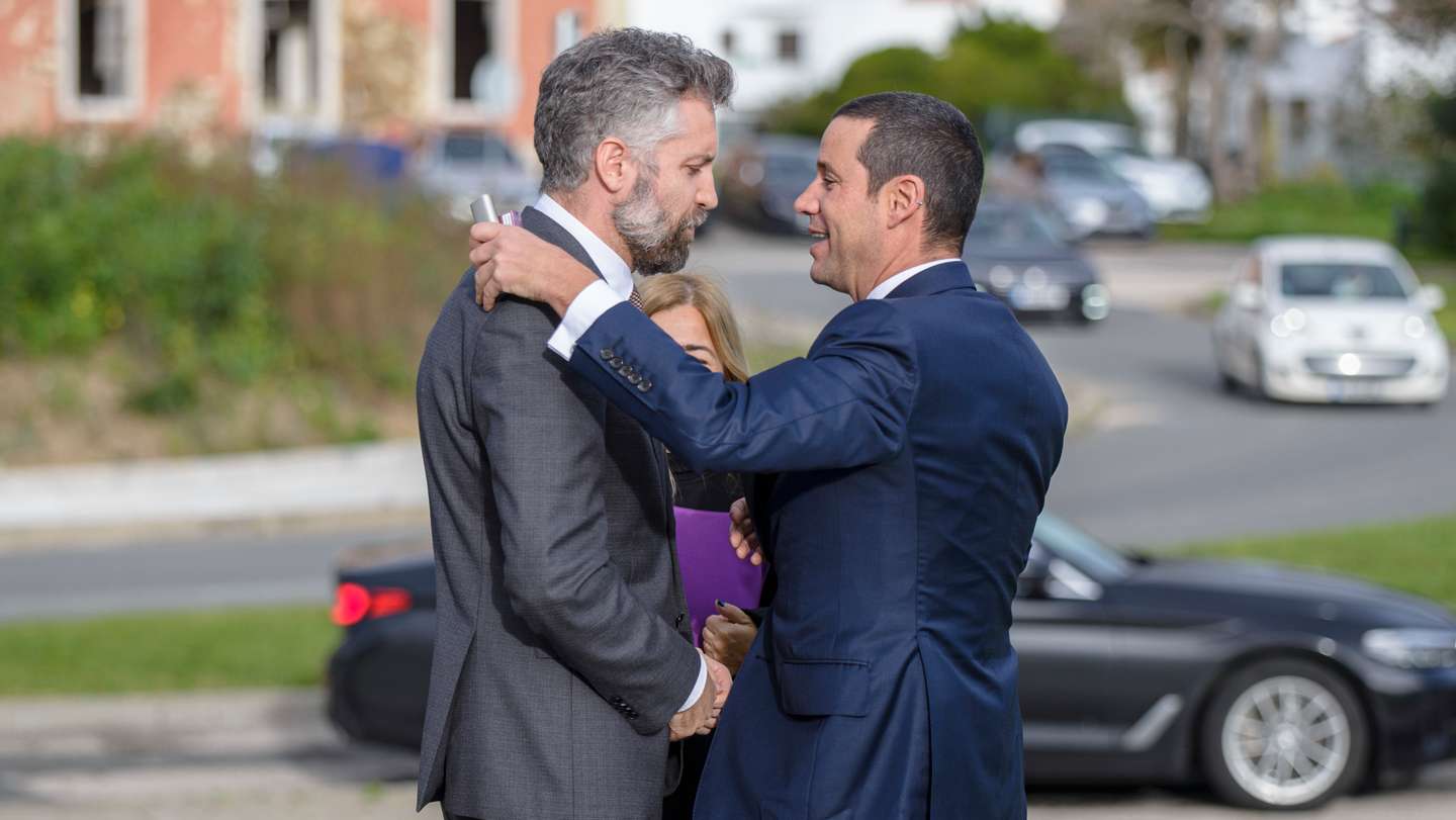Pedro Nuno Santos e João Galamba. Sines
