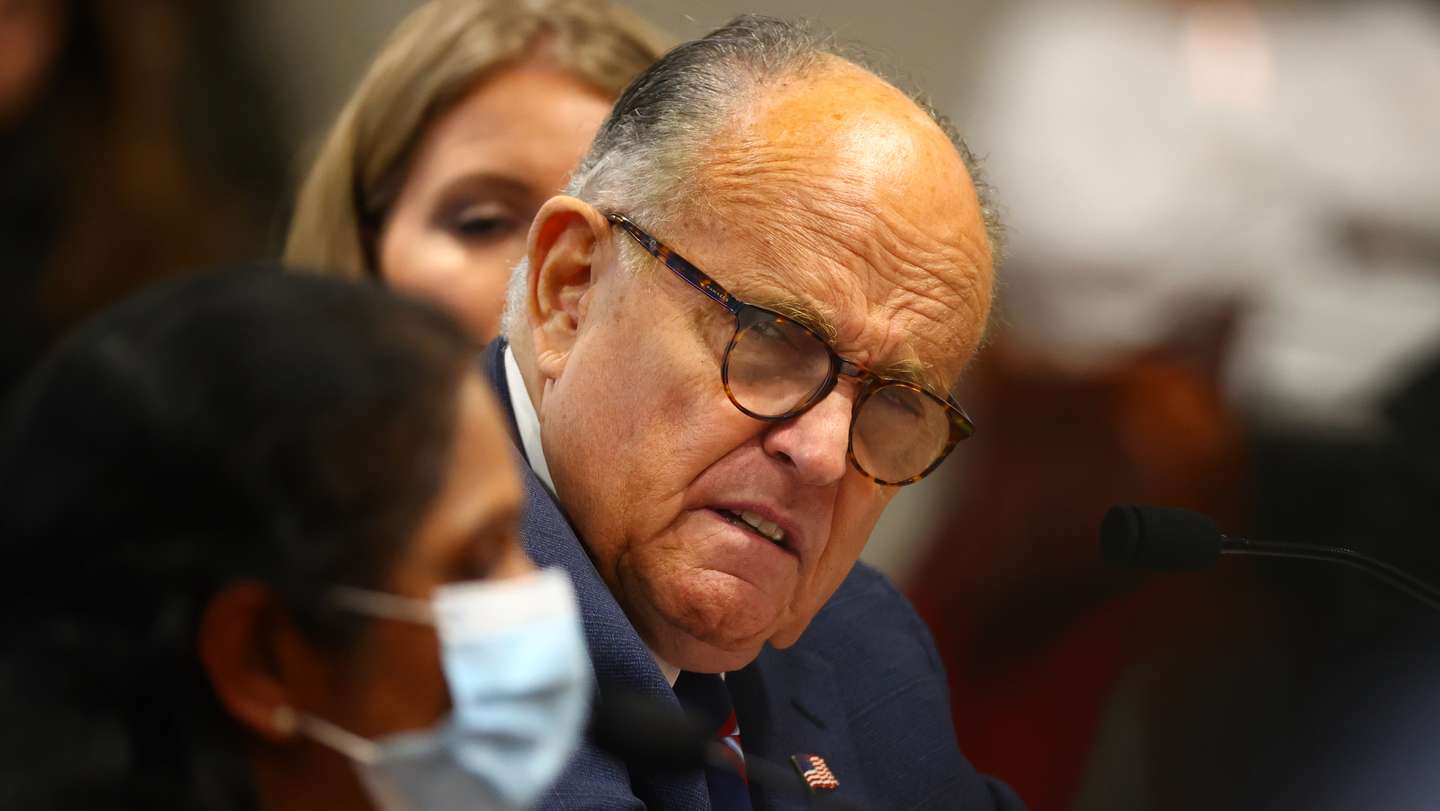 Rudy Giuliani Appears Before Michigan State Legislature's House Oversight Committee