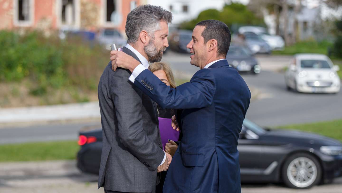Pedro Nuno Santos e João Galamba. Sines