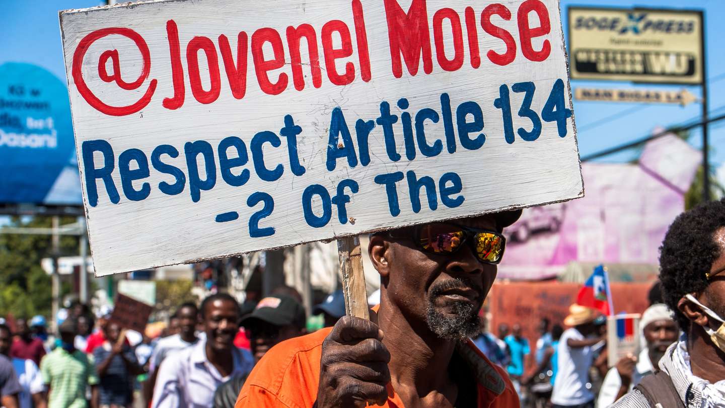 Demonstration in Haiti
