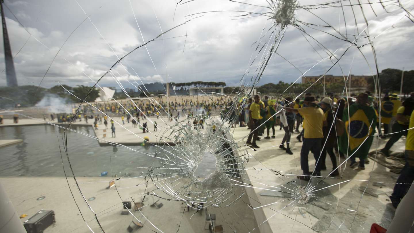 Supporters of former Brazilian President Jair Bolsonaro storm Congress building