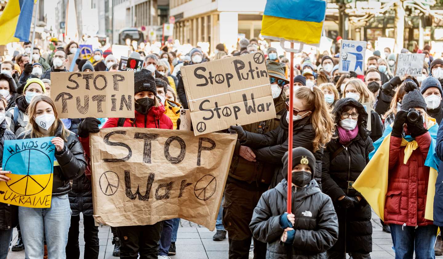 Ukraine conflict - demonstration in Hamburg