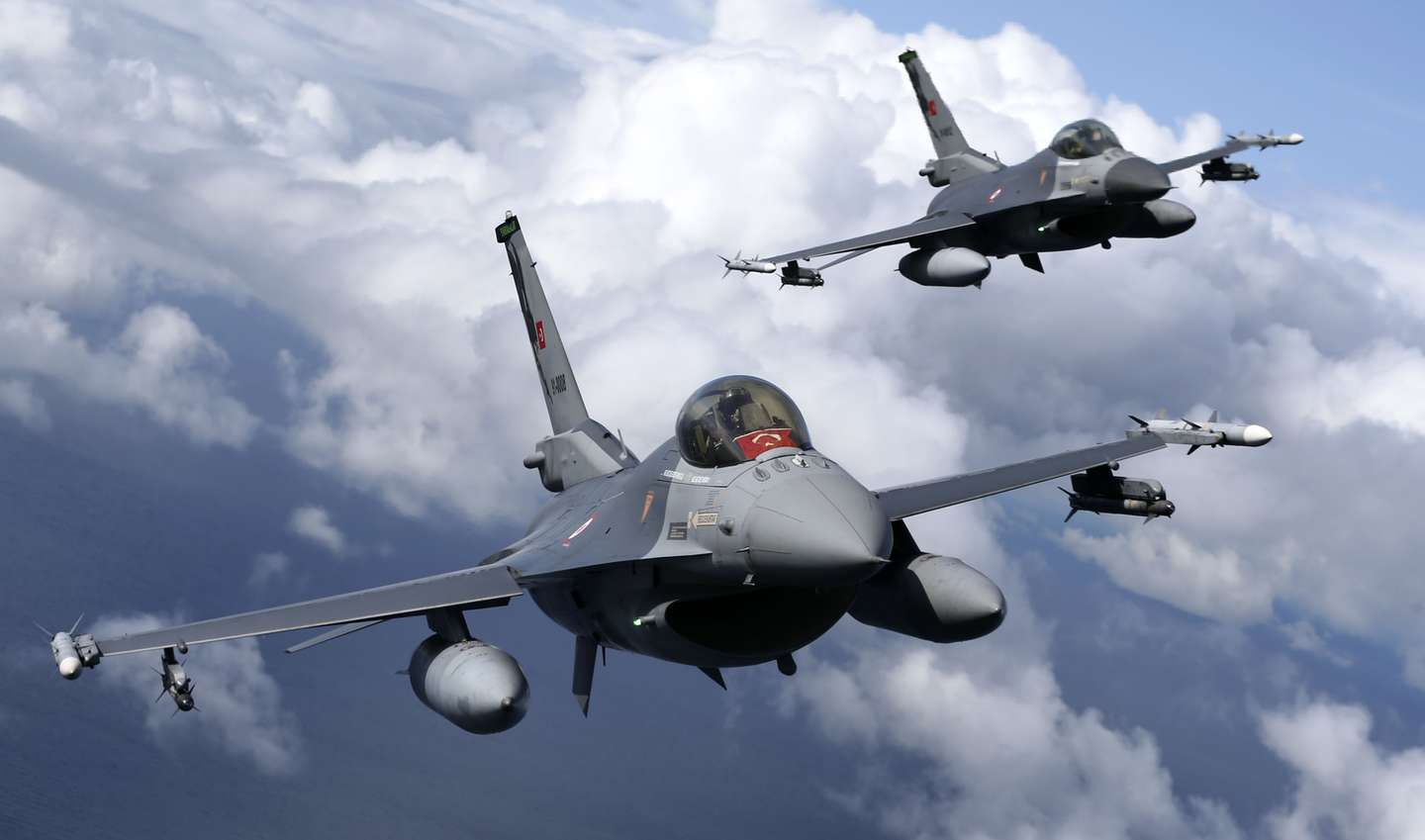 Turkish F-16 fighter jets' NATO Air Policing duty in Malbork